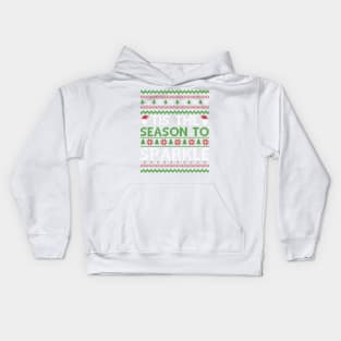 Tis The Season To Sparkle Ugly Christmas Kids Hoodie